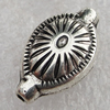 Jewelry findings, CCB Plastic Beads Antique Silver, Lantern 19x12mm Hole:1.5mm, Sold by Bag