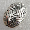 Jewelry findings, CCB Plastic Beads Antique Silver, 17x13mm Hole:2mm, Sold by Bag