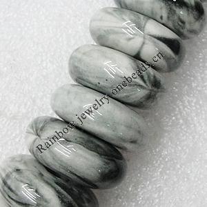 Ceramics Beads, Flat Round 30x14mm Hole:8.5mm, Sold by Bag