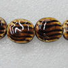 Ceramics Beads, Flat Oval 23x20mm Hole:2.5mm, Sold by Bag