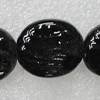 Ceramics Beads, Flat Oval 23x20mm Hole:2.5mm, Sold by Bag