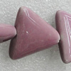 Ceramics Beads, Triangle 30x26mm Hole:3mm, Sold by Bag