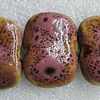 Ceramics Beads, 31x23mm Hole:2.5mm, Sold by Bag