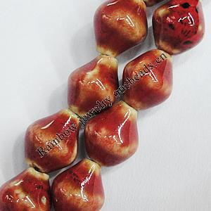 Ceramics Beads, 15x13mm Hole:2mm, Sold by Bag