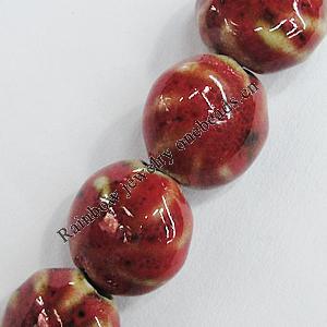 Ceramics Beads, 15mm Hole:2mm, Sold by Bag