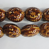 Ceramics Beads, Flat Oval 20x17mm Hole:2.5mm, Sold by Bag