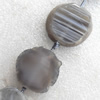 Agate Beads, Nugget, About:41x46x11mm, Hole:Approx 2mm, Sold per 15.7-inch Strand