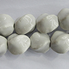 Ceramics Beads, Twist Faceted Oval 16x14mm Hole:2mm, Sold by Bag