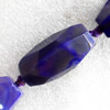 Agate Beads, Faceted Nugget, About:22x39mm, Hole:Approx 2mm, Sold per 15.7-inch Strand