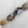 Agate Beads, Nugget, About:13x20-20x28mm, Hole:Approx 2mm, Sold per 15.7-inch Strand