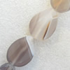 Grey Agate Beads，Teardrop, 18x25mm, Hole:Approx 1.5mm, Sold per 15.7-inch Strand