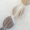 Grey Agate Beads，Teardrop, 18x25mm, Hole:Approx 1.5mm, Sold per 15.7-inch Strand