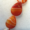 Red Agate Beads, Teardrop, 30x40mm, Hole:Approx 1.5mm, Sold per 15.7-inch Strand