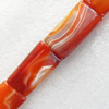 Red Agate Beads, Rectangle, 21x41mm, Hole:Approx 1.5mm, Sold per 15.7-inch Strand
