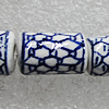 Ceramics Beads, Column 16x10mm Hole:3mm, Sold by Bag