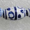 Ceramics Beads, Oval 17x8mm Hole:2.5mm, Sold by Bag