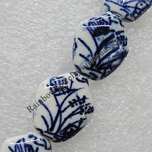 Ceramics Beads, Leaf 18x12mm Hole:2mm, Sold by Bag