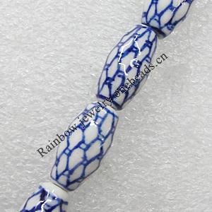Ceramics Beads, Oval 18x9mm Hole:2mm, Sold by Bag