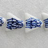 Ceramics Beads, Triangle 17x16mm Hole:2mm, Sold by Bag