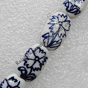 Ceramics Beads, 17x10mm Hole:1.5mm, Sold by Bag