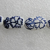 Ceramics Beads, 17x10mm Hole:1.5mm, Sold by Bag