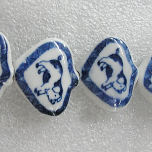 Ceramics Beads, 26x23mm Hole:2.5mm, Sold by Bag