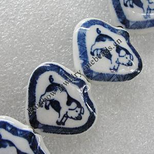 Ceramics Beads, 26x23mm Hole:2.5mm, Sold by Bag