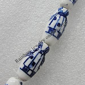 Ceramics Beads, 28x13mm Hole:2.5mm, Sold by Bag