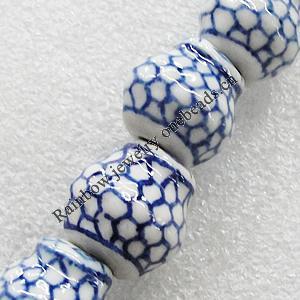 Ceramics Beads, 18x18mm Hole:4mm, Sold by Bag