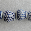 Ceramics Beads, 18x18mm Hole:4mm, Sold by Bag