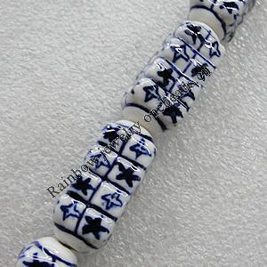 Ceramics Beads, 30x13mm Hole:2mm, Sold by Bag
