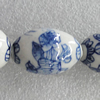 Ceramics Beads, Oval 30x20mm Hole:3mm, Sold by Bag