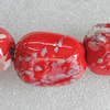 Ceramics Beads, Nugget 34x27mm Hole:4mm, Sold by Bag