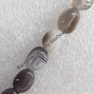 Persian Gulf Agate Beads, Oval, 10x8mm, Hole:Approx 1mm, Sold per 15.7-inch Strand