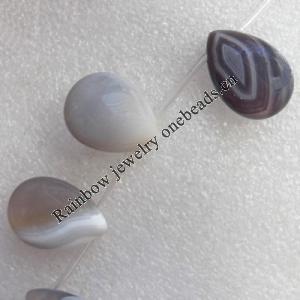Persian Gulf Agate Beads, Teardrop, 13x18mm, Hole:Approx 1.5mm, Sold per 15.7-inch Strand