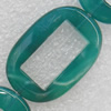Green Agate Beads, 22x32mm, Hole:Approx 2mm, Sold per 15.7-inch Strand
