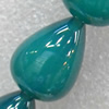 Green Agate Beads, Teardrop, 10x14mm, Hole:Approx 1mm, Sold per 15.7-inch Strand