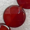 Red Agate Beads, Faceted Round, 12mm, Hole:Approx 1mm, Sold per 15.7-inch Strand