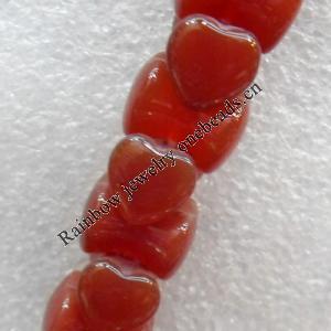 Red Agate Beads, 12x8mm, Hole:Approx 1mm, Sold per 15.7-inch Strand