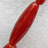 Red Agate Beads, Oval, 9x30mm, Hole:Approx 2mm, Sold per 15.7-inch Strand