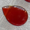 Red Agate Beads, Teardrop, 12x16mm, Hole:Approx 2mm, Sold per 15.7-inch Strand