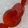 Red Agate Beads, 8mm, Hole:Approx 1mm, Sold per 15.7-inch Strand