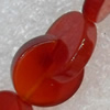 Red Agate Beads, 14mm, Hole:Approx 1mm, Sold per 15.7-inch Strand