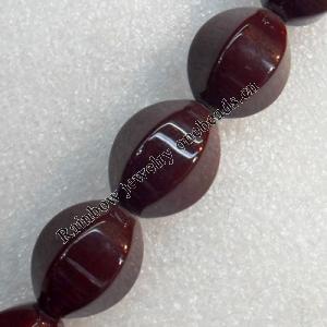 Red Agate Beads, 7x10mm, Hole:Approx 1mm, Sold per 15.7-inch Strand