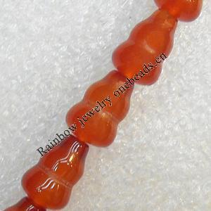 Red Agate Beads, Calabash, 7x10mm, Hole:Approx 1mm, Sold per 15.7-inch Strand