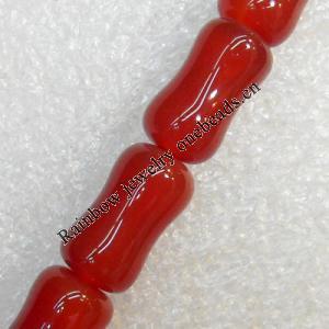 Red Agate Beads, 8x14mm, Hole:Approx 1mm, Sold per 15.7-inch Strand