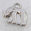 Jewelry Findings, CCB Plastic Pendant Platina Plated, Animal, 11x13mm, Hole:2mm, Sold by Bag