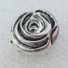 Jewelry Findings, CCB Plastic Beads Antique Silver, Flower, 17mm, Hole:2mm, Sold by Bag