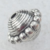 Jewelry Findings, CCB Plastic Beads Antique Silver, 9x12mm, Hole:2mm, Sold by Bag