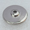 Jewelry Findings, CCB Plastic Beads Platina Plated, 16mm, Hole:2mm, Sold by Bag